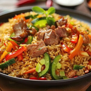 Cơm chiên bò
